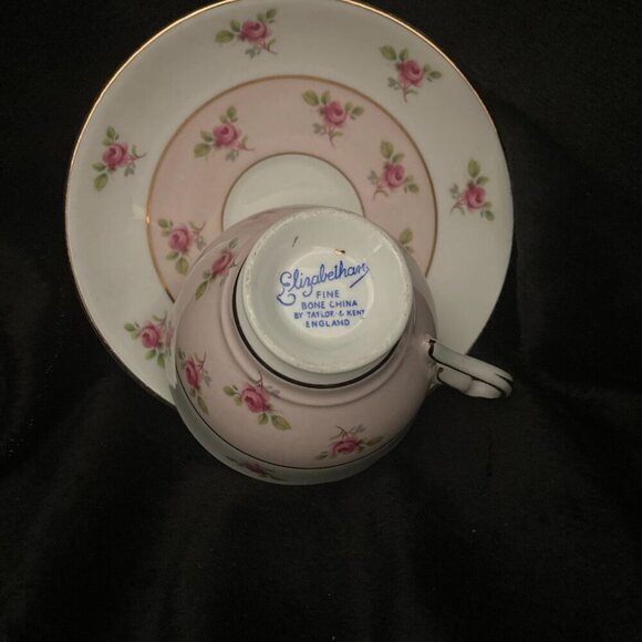 Vintage Elizabethan Taylor and Kent Roses Teacup and Saucer Set - Picture 6 of 6